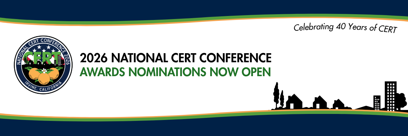 2026 National CERT Conference Award Nominations Now Open